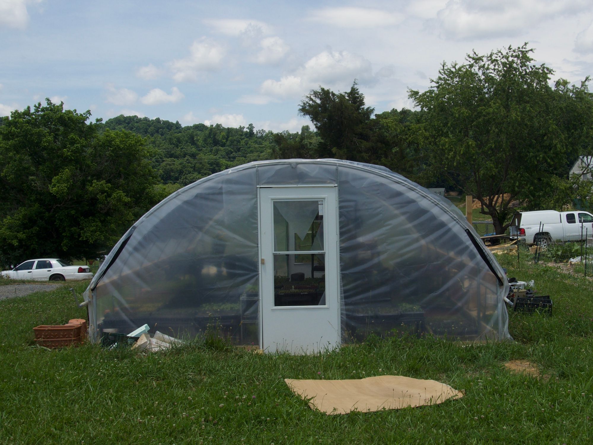 A small greenhouse.